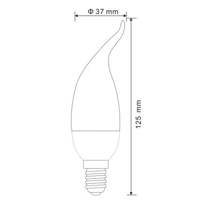 SADA 2x LED Žárovka E14/3W/230V 3000K - Globo